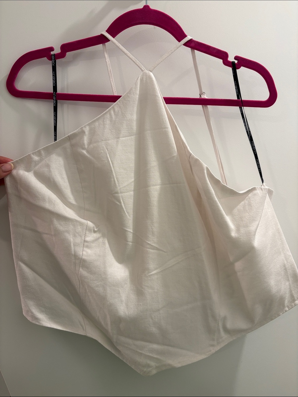 Forever 21 white Satin Halter Cami